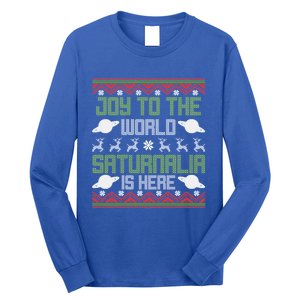 Joy To The World Saturnalia Ro Empire History Christmas Cute Gift Long Sleeve Shirt