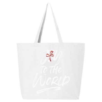 Joy To The World Holiday Design Gift Christmas Gift 25L Jumbo Tote