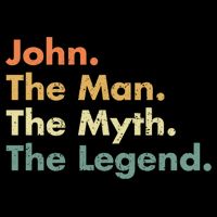 John The The Myth The Legend Dad Grandpa Gift Flexfit Unipanel Trucker Cap