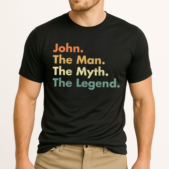 John The The Myth The Legend Dad Grandpa Gift Cooling Performance Crew T-Shirt