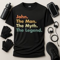 John The The Myth The Legend Dad Grandpa Gift Cooling Performance Crew T-Shirt