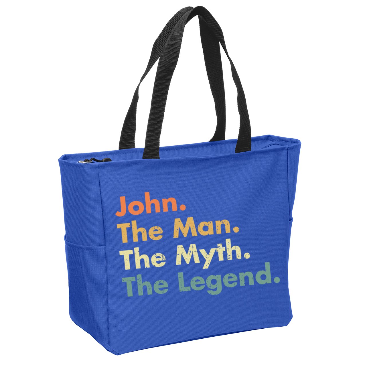 John The The Myth The Legend Dad Grandpa Gift Zip Tote Bag