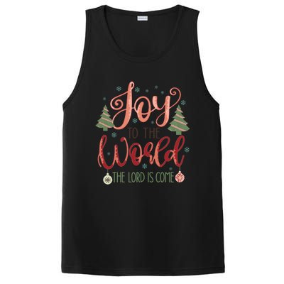 Joy To The World The Lord Is Come Christian Retro Christmas Religious PosiCharge Competitor Tank