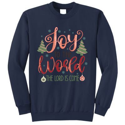 Joy To The World The Lord Is Come Christian Retro Christmas Religious Sweatshirt