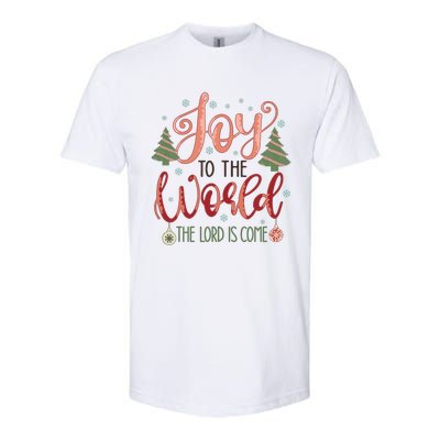 Joy To The World The Lord Is Come Christian Retro Christmas Religious Softstyle CVC T-Shirt