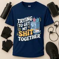 Just Trying To Get My Shit Together Funny Cat Meme Performance Shirt