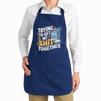 Just Trying To Get My Shit Together Funny Cat Meme Apron