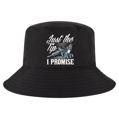 Just The Tip I Promise Funny Saying Tattoo Lover Cool Comfort Performance Bucket Hat