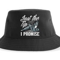 Just The Tip I Promise Funny Saying Tattoo Lover Sustainable Bucket Hat