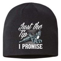 Just The Tip I Promise Funny Saying Tattoo Lover Sustainable Beanie