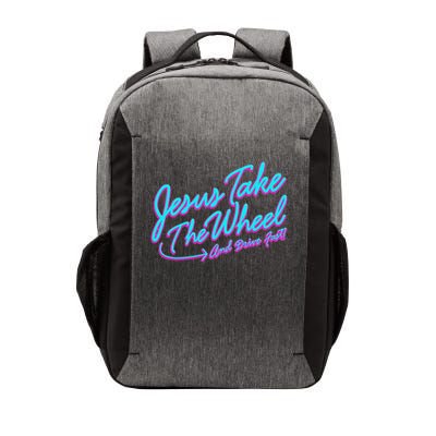 Jesus Take The Wheel And Drive Fast Funny Christian Design Vector Backpack