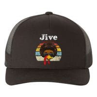 Jive Thanksgiving Turkey Day Funny Face Vintage Retro Style Yupoong Adult 5-Panel Trucker Hat