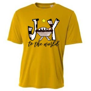 Joy To The World Baby Jesus In The Manger Christmas Design Cooling Performance Crew T-Shirt