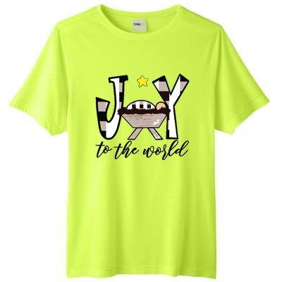 Joy To The World Baby Jesus In The Manger Christmas Design Tall Fusion ChromaSoft Performance T-Shirt