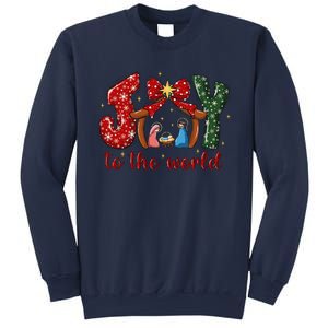 Joy To The World Nativity Scene Christmas Sweatshirt