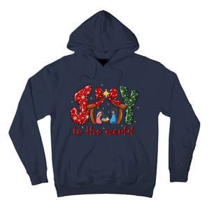 Joy To The World Nativity Scene Christmas Tall Hoodie