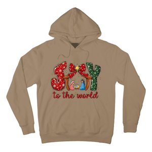 Joy To The World Nativity Scene Christmas Hoodie