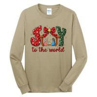 Joy To The World Nativity Scene Christmas Tall Long Sleeve T-Shirt