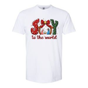 Joy To The World Nativity Scene Christmas Softstyle CVC T-Shirt