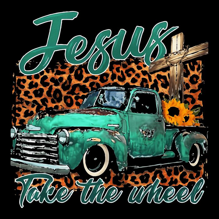 Jesus Take The Wheel Inspirational Quotes For Christian Cooling Performance Crew T-Shirt