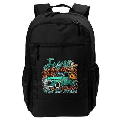 Jesus Take The Wheel Inspirational Quotes For Christian Daily Commute Backpack
