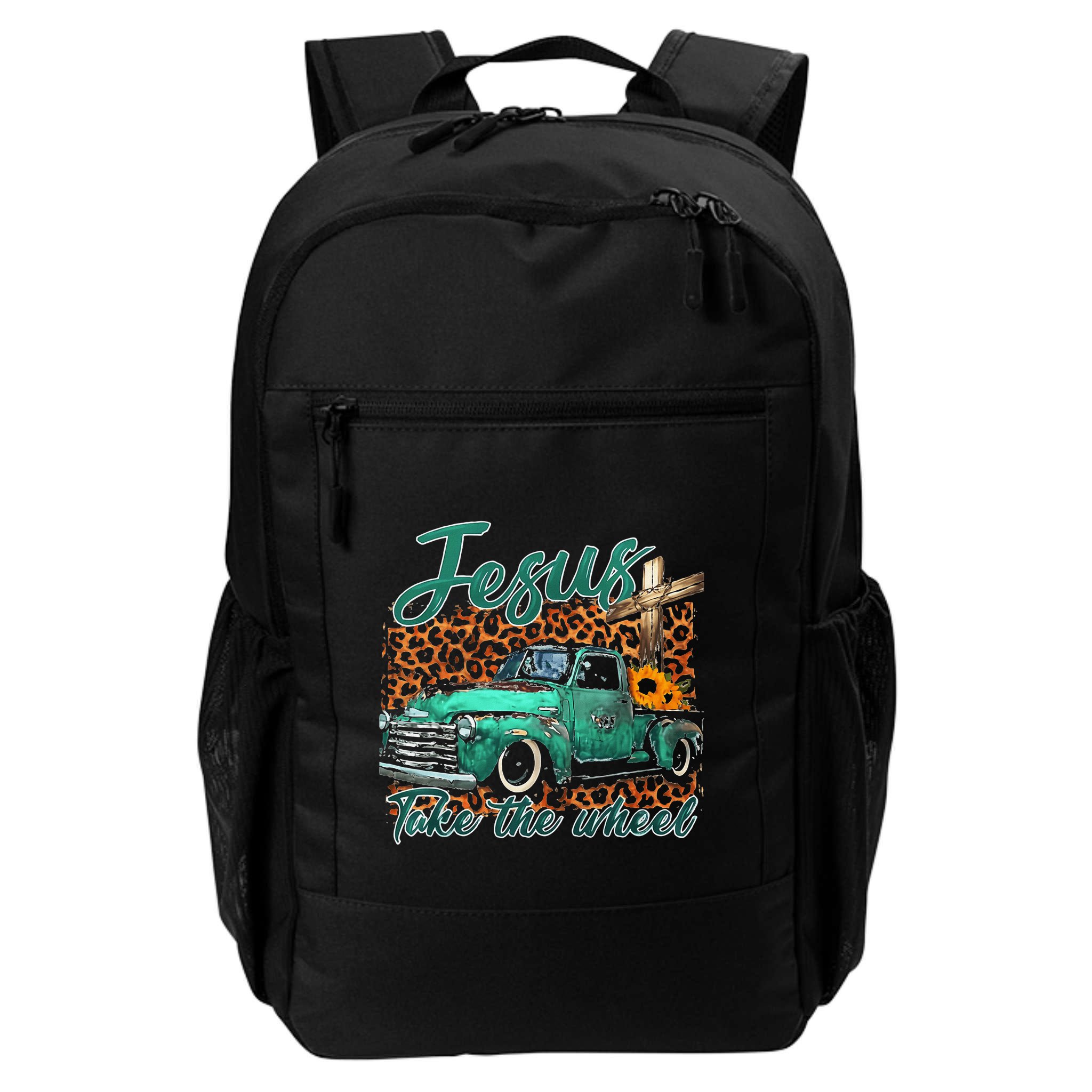Jesus Take The Wheel Inspirational Quotes For Christian Backpack