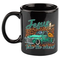 Jesus Take The Wheel Inspirational Quotes For Christian 11oz C Handle Ceramic Mug
