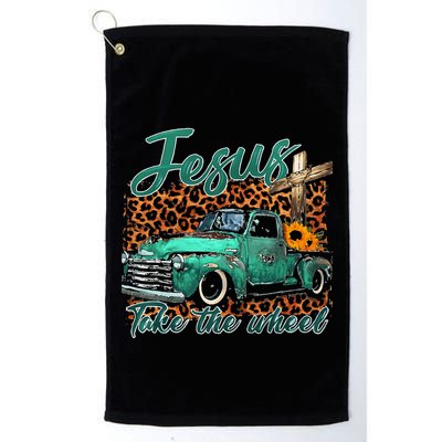 Jesus Take The Wheel Inspirational Quotes For Christian Golf Towel