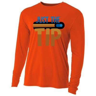 Just The Tip I Pool Billiard Snooker Gift Cooling Performance Long Sleeve Crew