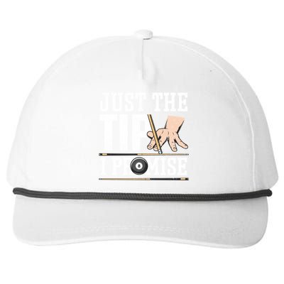 Just The Tip I Promise Billiard Pool Funny Billiard Gift Snapback Five-Panel Rope Hat