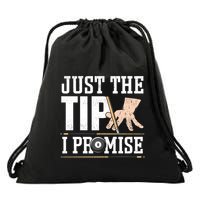 Just The Tip I Promise Billiard Pool Funny Billiard Gift Drawstring Bag