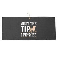 Just The Tip I Promise Billiard Pool Funny Billiard Gift Large Microfiber Waffle Golf Towel