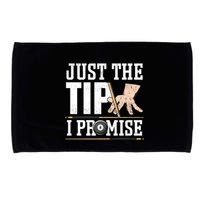 Just The Tip I Promise Billiard Pool Funny Billiard Gift Microfiber Hand Towel