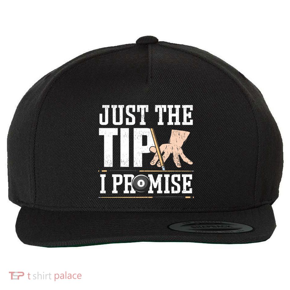 Just The Tip I Promise Billiard Pool Funny Billiard Gift Wool Snapback Cap