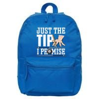 Just The Tip I Promise Billiard Pool Funny Billiard Gift 16 in Basic Backpack