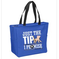 Just The Tip I Promise Billiard Pool Funny Billiard Gift Zip Tote Bag