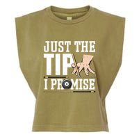 Just The Tip I Promise Billiard Pool Funny Billiard Gift Garment-Dyed Women's Muscle Tee