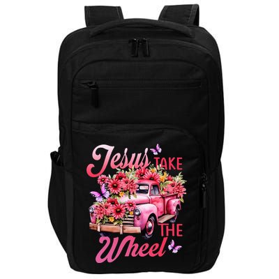 Jesus Take The A Wheel Truck God Believer Flower Christ Impact Tech Backpack