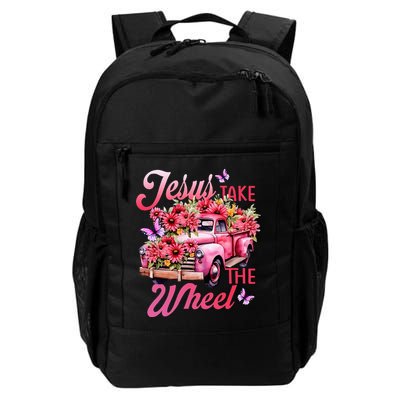 Jesus Take The A Wheel Truck God Believer Flower Christ Backpack