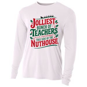 Jolliest Teacher This Side Of The Nuthouse Cooling Performance Long Sleeve Crew