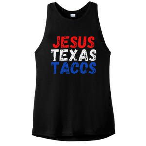 Jesus Texas Tacos Cute Texas Ladies PosiCharge Tri-Blend Wicking Tank