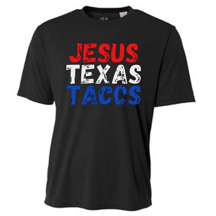 Jesus Texas Tacos Cute Texas Cooling Performance Crew T-Shirt