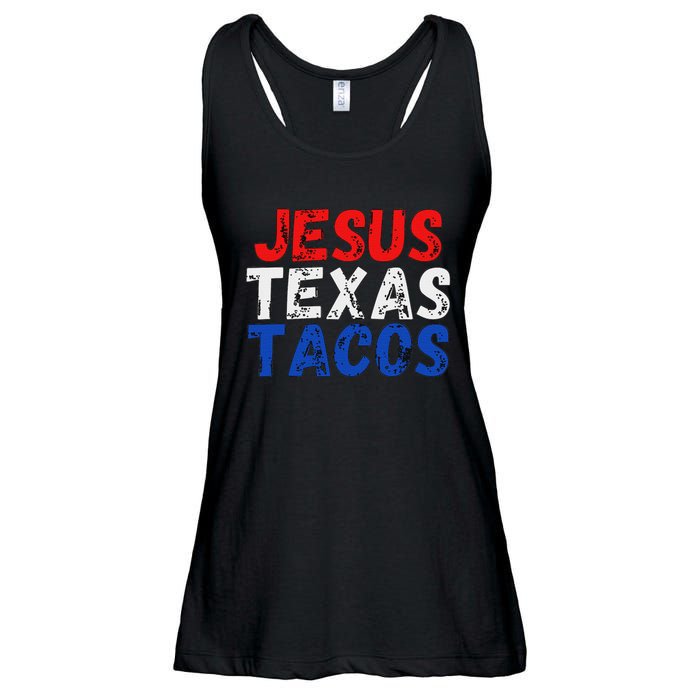 Jesus Texas Tacos Cute Texas Ladies Essential Flowy Tank