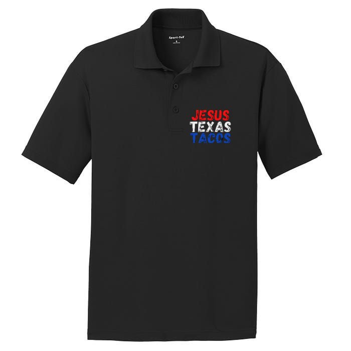 Jesus Texas Tacos Cute Texas PosiCharge RacerMesh Polo