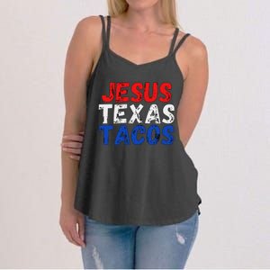 Jesus Texas Tacos Cute Texas Women's Strappy Tank