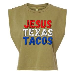 Jesus Texas Tacos Cute Texas Garment-Dyed Women's Muscle Tee