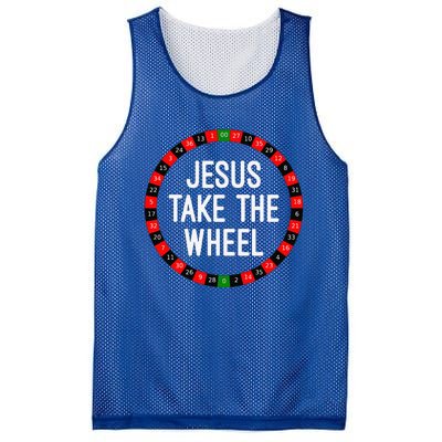 Jesus Take The Wheel Roulette Wheel Gambling Mesh Reversible Basketball Jersey Tank