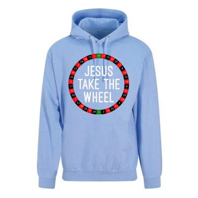 Jesus Take The Wheel Roulette Wheel Gambling Unisex Surf Hoodie