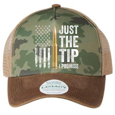 Just The Tip I Promise Funny Gun Owner Pro Guns USA Flag Legacy Tie Dye Trucker Hat