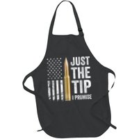 Just The Tip I Promise Funny Gun Owner Pro Guns USA Flag Apron